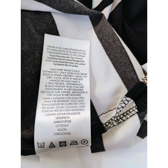 Chaps Women's Blue And Tan Striped Maxi Dress, Size M - Picture 6 of 10